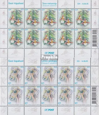Produktbild von Briefmarken Estland 2005 Mi 520Klb-521Klb Kleinbogen (kompl.Ausg.) postfrisch Blumen