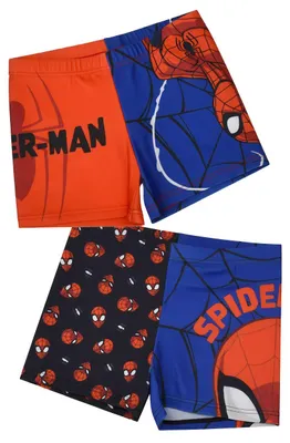 Produktbild von Marvel Spiderman Badehose für Jungen - Kinder Schwimmhose Badekleidung Hose (2er Pack) 110-116