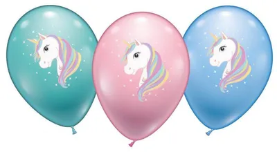 Produktbild von 6 Ballons Einhorn