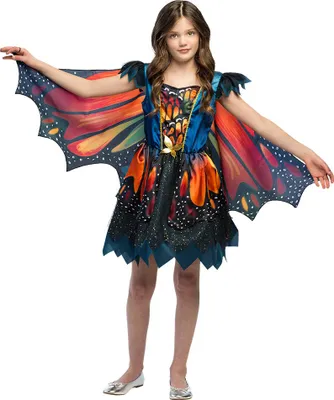 Produktbild von Schmetterling "Fantasy fairy" Kostüm für Mädchen | Mehrfarbig Größe: 7-9 Jahre