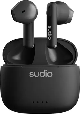 Obrázok produktu pre Sudio A1BLK, True Wireless Stereo (TWS), Hovor / hudba, 35,8 g, Slúchadlá s mikrofónom, Čierna