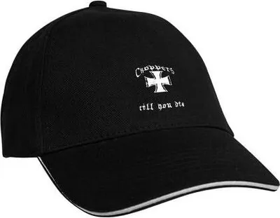 Produktbild von Baseballcap mit Einstickung Choppers till you die 68112 versch. Farben Color - schwarz