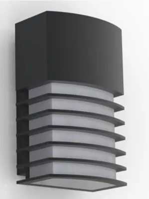 Zdjęcie produktu dla Kinkiet zewnętrzny FULTON czarno-biały 1xE27x40W aluminium wym:24,3x13x10cm IP44 Lutec