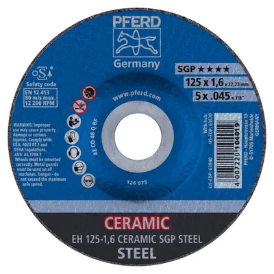 Produktbild von PFERD 61300125, Schneidedisk, Stahl, 12,5 cm, Jede Marke, Flache Mitte, 2,22 cm