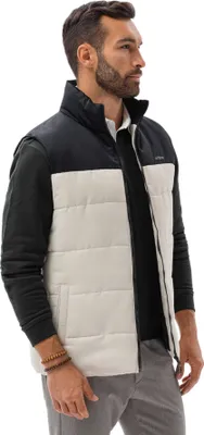 Produktbild von Ombre Herren-Weste Sport Steppweste Bodywarmer Ärmellos Mix S-XXL V36, Beige XS/S