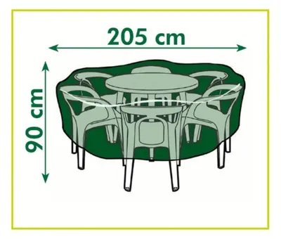 Productafbeelding van Nature Beschermhoes Voor Tuinset Rond 90xØ205cm
