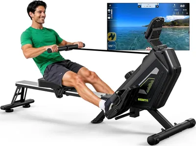 Productafbeelding van Roeimachine - Roeitrainer - Fitness Roeier - Magnetische Roeimachine - Trainer - 16 Weerstandsniveaus