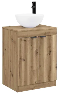 Image de vidaXL Ensemble de meubles de salle de bain en bois imitation chêne artisanal