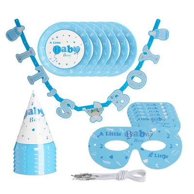 Produktbild von relaxdays Babyparty Deko Set 19-teilig