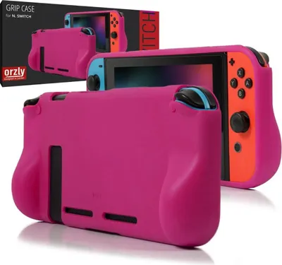 Immagine prodotto di Cover protettiva Orzly in TPU antiurto compatibile con Nintendo Switch Rosa