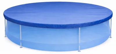Produktbild von Happy People Poolabdeckung Rund Stahlrahmenpool 240 cm Abdeckplane Poolplane 270 cm Gummizug