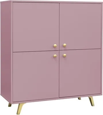 Produktbild von Kommode SIENA – modernes Sideboard Wohnzimmer Schrank mit viel Stauraum (Pflaume)