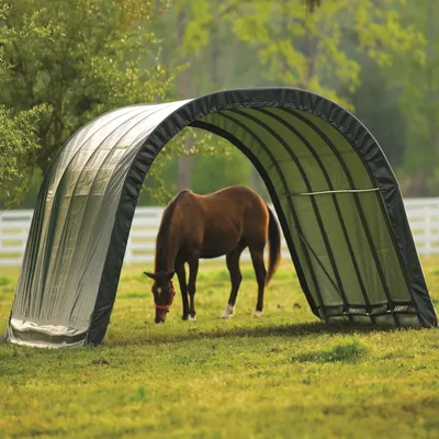 Obrázok produktu pre Shelter Logic pastiersky stan "Run-In-Shed", 610 x 370 x 250 cm zelený 22,57 m²