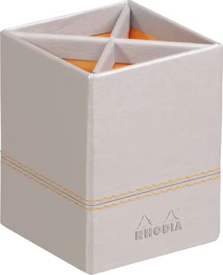 Produktbild von Rhodia Stifteköcher 8x8x11 silber