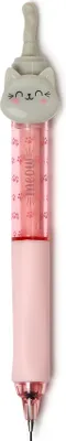 Produktbild von Legami - Druckbleistift, Meow, Ø 1,2 cm, 1 Mine 0,7 mm HB Inklusive Ergonomischer Silikongriff, Präzises Schreiben