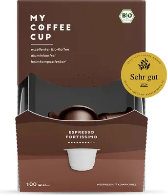 Produktbild von UniCaps GmbH My Coffee Cup - Espresso Fortissimo ? 100 Kapseln