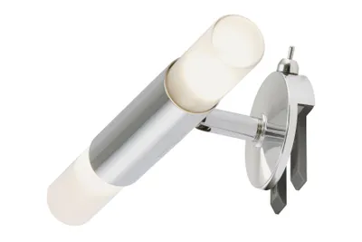Produktbild von Briloner Bad Spiegel-Klemmleuchte 2x G9 LED Chrom – Spiegellampe mit Schalter schwenkbar