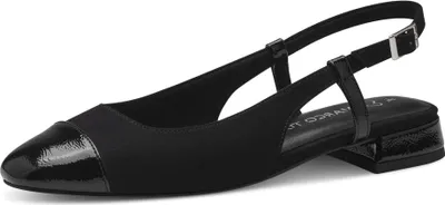 Produktbild von MARCO TOZZI Damen Slingpumps Blockabsatz Schnalle Slingback 2-29400-42, Größe:38 EU, Farbe:Schwarz