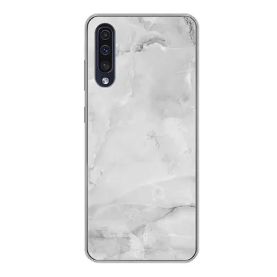 Produktbild von MuchoWow® Handyhülle Schutzhülle Hülle für Samsung Galaxy A50 Marmor - Stein - Weiß - Grau - Marmoroptik Silikon Softcase Handy Hülle - Mobiltelefonhülle