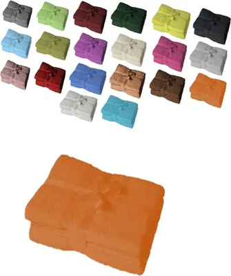 Produktbild von Saunatuch 2er Set 80 x 200 cm Terrakotta