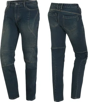 Image de Germot Pantalon Moto Jeans Mary Femme L32 Bleu-W32-L32