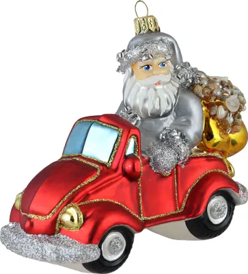 Obrázok produktu pre Vianočný Santa v červenom aute