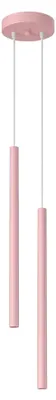 Immagine prodotto di Lampada a sospensione PASTELO 2 rosa 2xG9 8W acciaio 118x15x15 cm Sollux Lighting