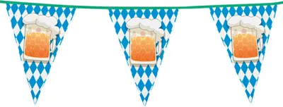Immagine prodotto di Bandiera bavarese decorazione ambiente blu-bianco 6m - taglia unica