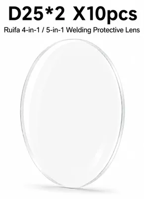 Produktbild von Schutzglas für Laserschweißgeräte - Für Laserreinigungs- und Markiermaschinen - D25 x 2 mm - 10 Stück