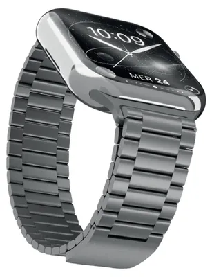 Image de PURO Bracelet de remplacement Matrix en acier inoxydable avec fermeture magnétique pour Apple Watch 38/40/41/42 mm, Image générée par une IA