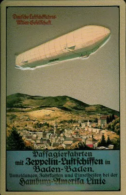Produktbild von Blechschild Nostalgieschild Zeppelin Baden-Baden