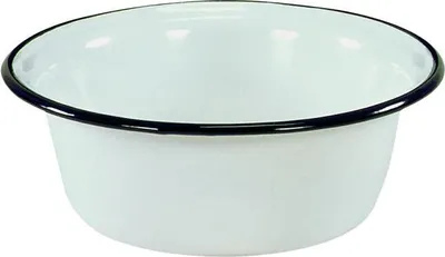 Produktbild von Karl Krüger 3-teiliges Schüsselset Emaille, 3 Waschschüsseln mit 20, 24 und 28 cm Durchmesser