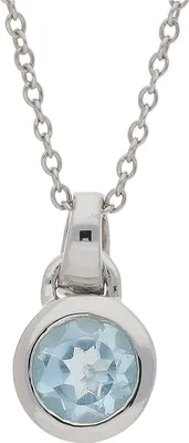 Produktbild von Kettenanhänger Silber 925 Blautopas JL10-02-2522 JuwelmaLux
