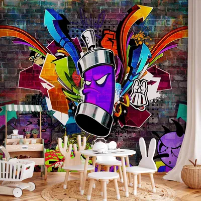 Obrázok produktu pre Vlies Fototapete - Graffiti: Farebný útok 250x175 cm Streetart i-C-0088-a-a