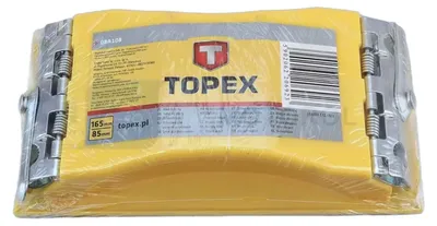 Zdjęcie produktu dla TOPEX Blok ścierny 85 x 165 mm, metalowe zaciski