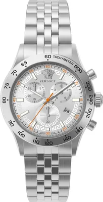 Produktbild von Versace Armbanduhr Uni Hellenyium Chrono Silber VE2U01325