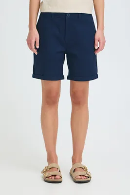 Produktbild von Oxmo OXKvita Damen Chino Shorts Kurze Hose Baumwollmischung Regular Fit