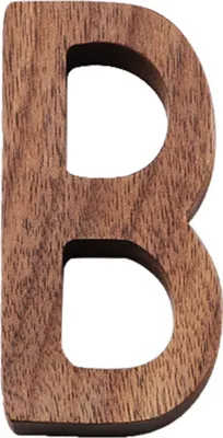 Produktbild von Freistehende Buchstabe Not Schreibgeschichte Spielzeug Holz Alphabet Plaques Türhängeversorgung-B