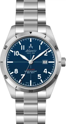 Productafbeelding van Atlantic herenhorloge, zilver, model atlantic-70356.41.55
