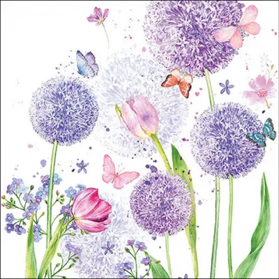 Produktbild von Ambiente Servetten Blume Schönheit 33cm