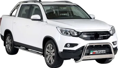 Produktbild von Edelstahl Seitenschweller Schwellerrohre für Ssangyong Musso 2018-2025 Silber