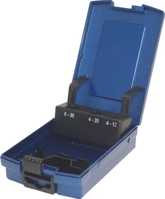 Produktbild von PTG Rose-Kunststoffkassette leer blau 3-tlg. für Stufenbohrer 4-12 / 4-20 / 6-30 mm