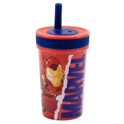 Produktbild von Becher Bidon mit Strohhalm 465ml Avengers