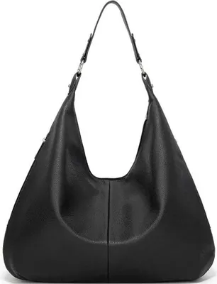 Produktbild von Handtasche Damen Schwarz Gross Lederhandtasche Damen Schultertasche Damen Hobo Beuteltasche Damen