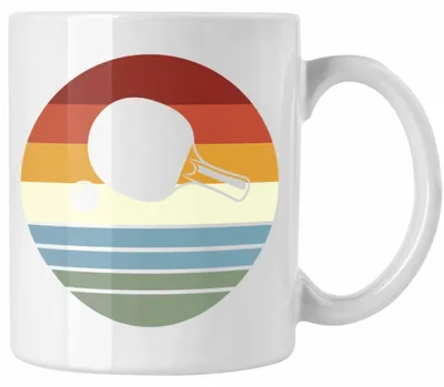 Produktbild von Tennis Tasse Geschenk für Tennisspieler mit Spruch Grafik für Männer Frauen Tennis-Trainer Coach (Weiß)