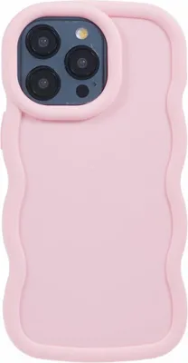 Zdjęcie produktu dla Etui do Apple iPhone 15 Pro Max - Etui na tył Silikonowe Phonesta Wavy - Różowe