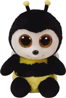 Produktbild von TY 36849 Buzby, Biene mit Glitzeraugen, Glubschi's, Beanie Boos, 15 cm
