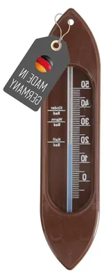 Productafbeelding van Badthermometer Schip - Watertemperatuur meter - Baby badtijd - Drijvend ontwerp - 16.3 cm - Bruin