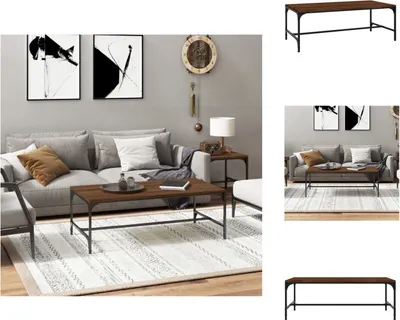 Produktbild von vidaXL Couchtisch Braun Eichen-Optik 100x50x35 cm Holzwerkstoff -  Couchtische