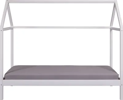 Produktbild von Inter Link Hausbett Sun Road 90x200 Kiefer massiv weiss lackiert